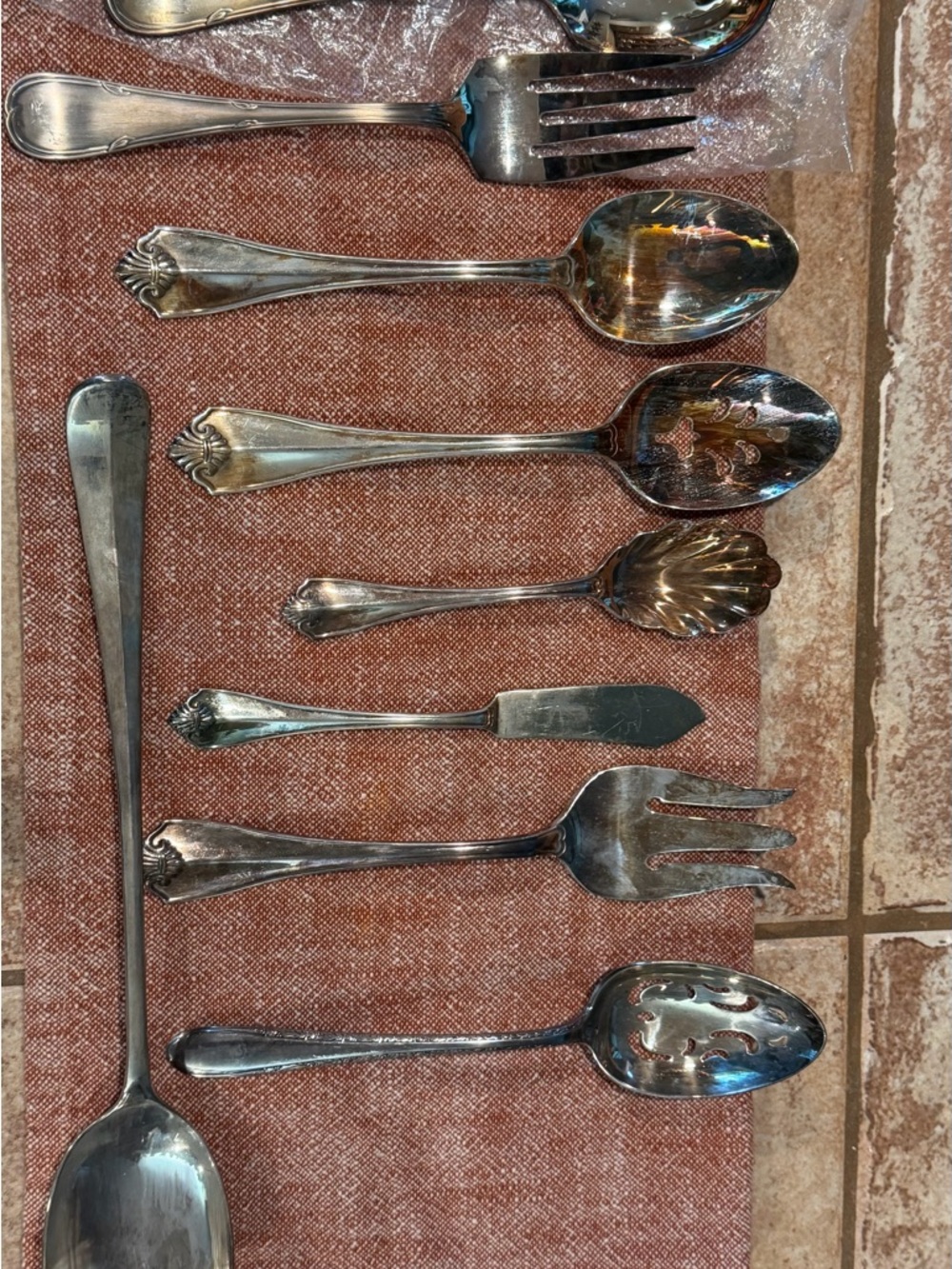 Vintage Silver-Plate Flatware Set - Silver Serving Spoons and Forks